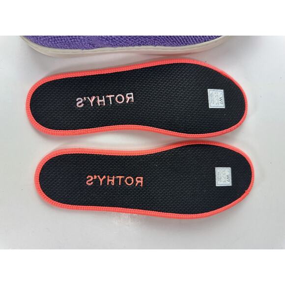 Rothy’s The Original Slip On Amethyst Terry Purple Knit Sneaker Size 7 Shoes - Picture 9 of 14
